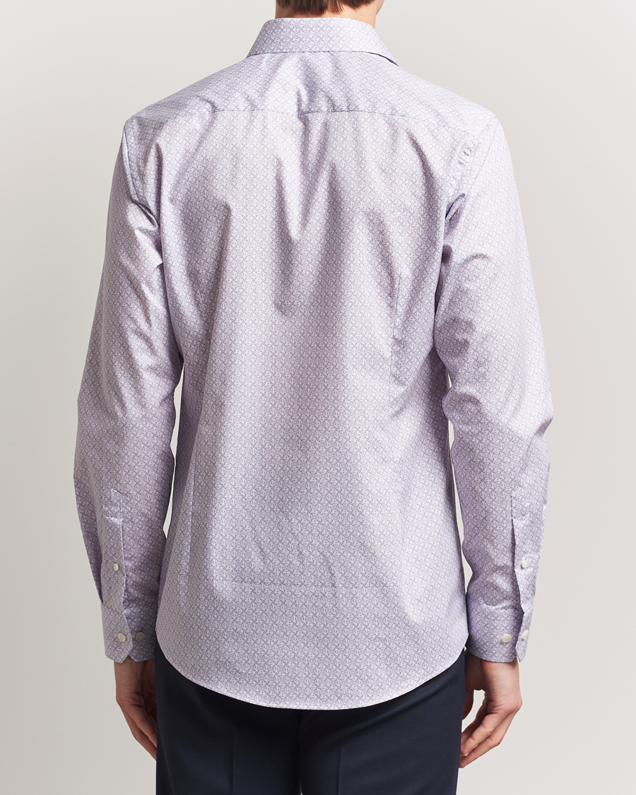 Homme | Chemises | Eton | Slim Fit Signature Twill Printed Shirt Pink