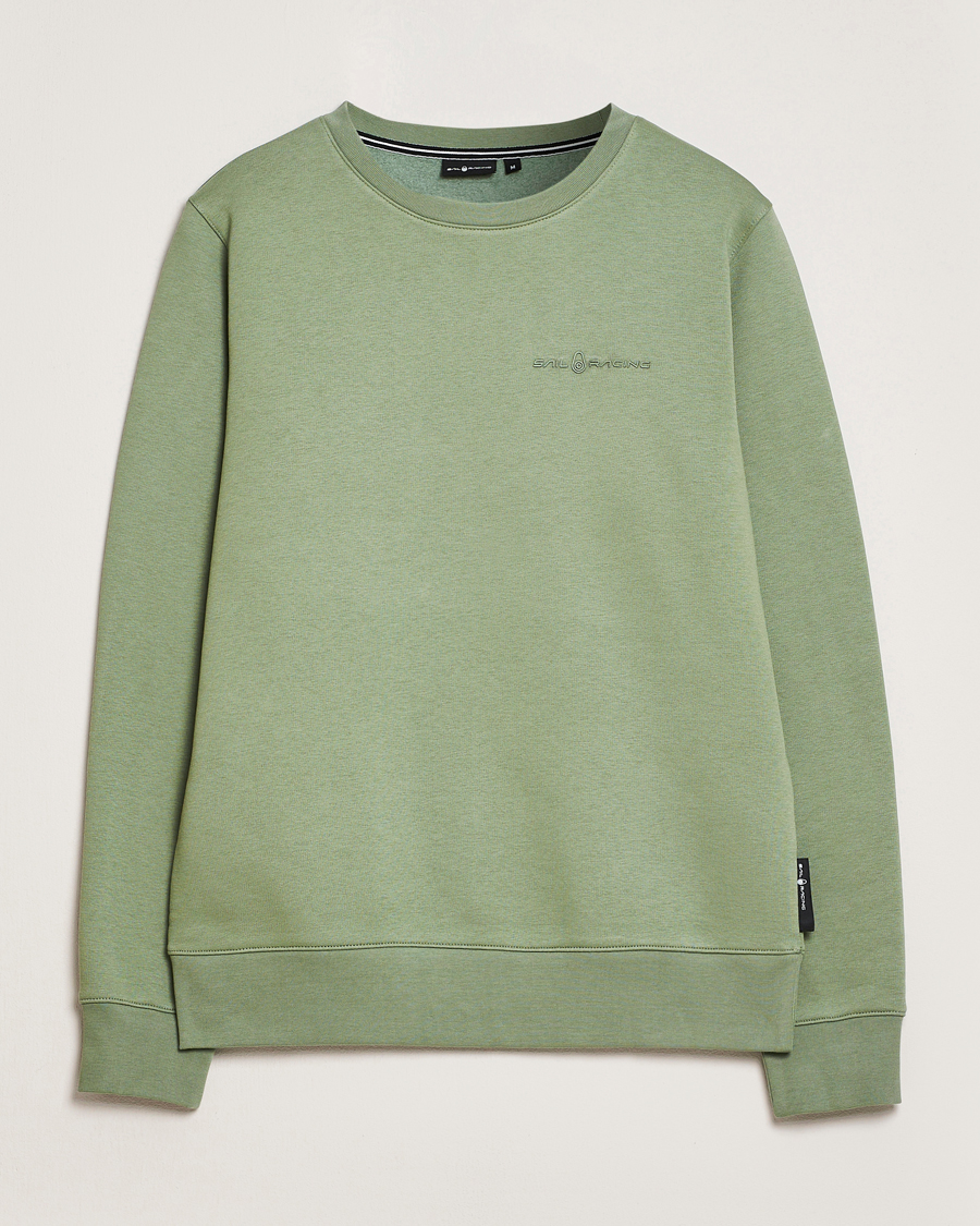 Homme | Pulls Et Tricots | Sail Racing | Bowman Crew Neck Sweatshirt Hedge Green