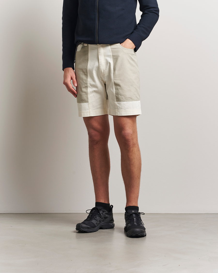 Homme | Shorts | Sail Racing | Breeze Cotton Twill Blocked Shorts Off White