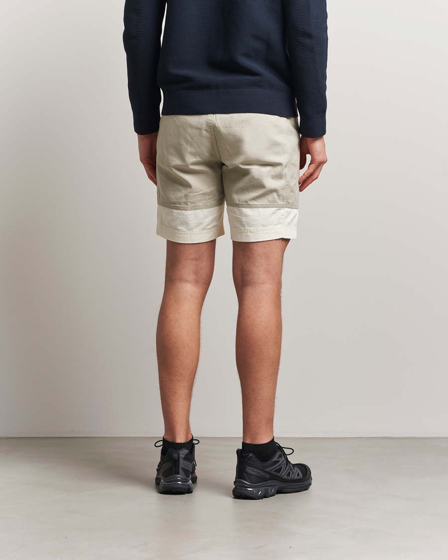 Homme | Shorts | Sail Racing | Breeze Cotton Twill Blocked Shorts Off White