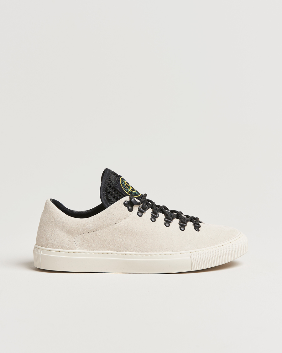 Homme | Stone Island Low Top Suede Sneakers Sand | Stone Island | Low Top Suede Sneakers Sand