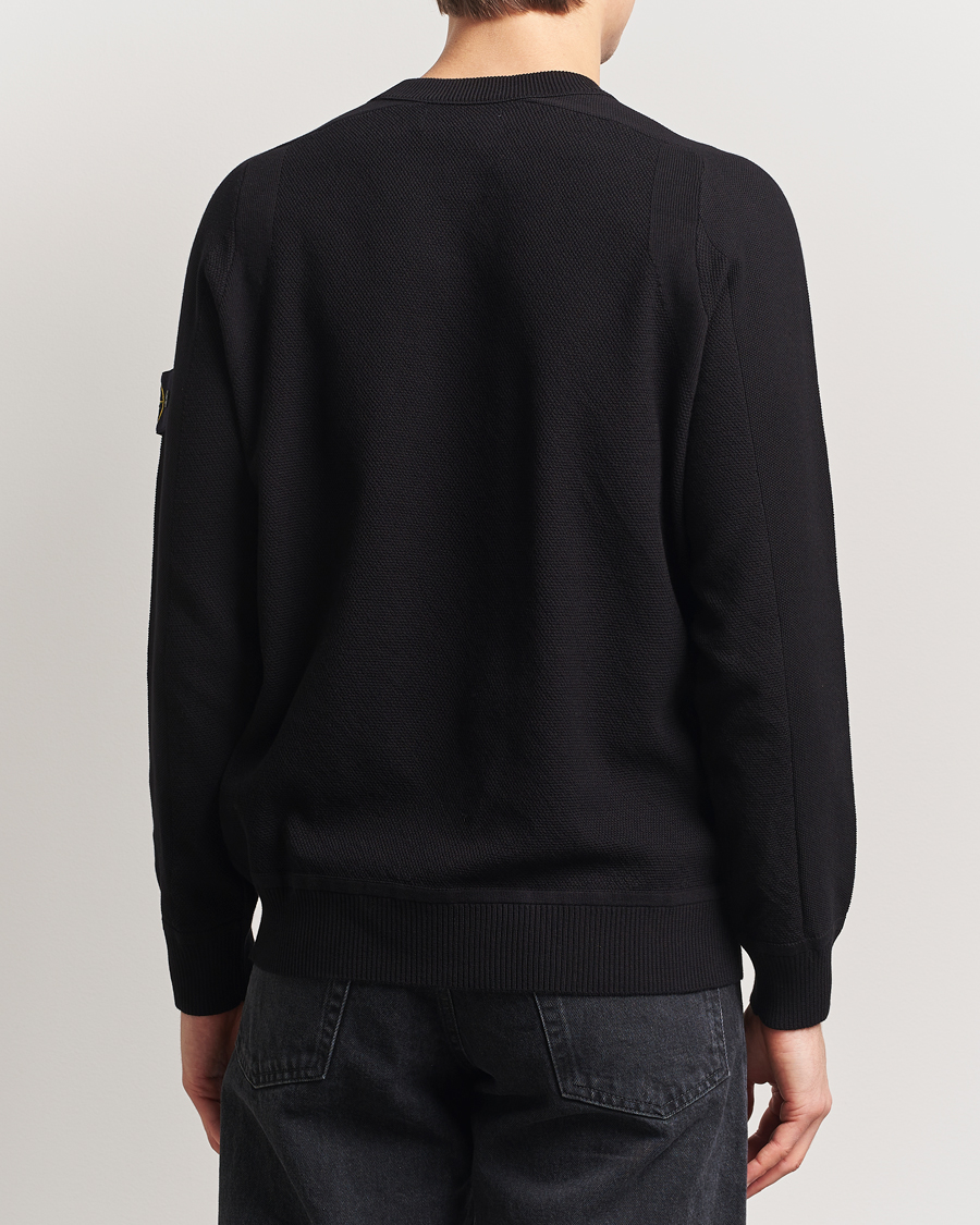 Homme | Pulls Et Tricots | Stone Island | Micro Stitch Organic Cotton Crew Black