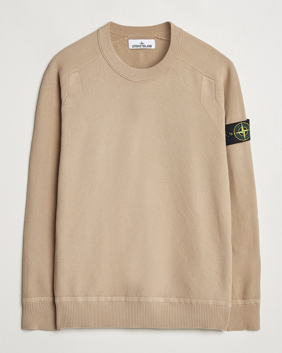 Homme | Pulls Et Tricots | Stone Island | Micro Stitch Organic Cotton Crew Biscuit