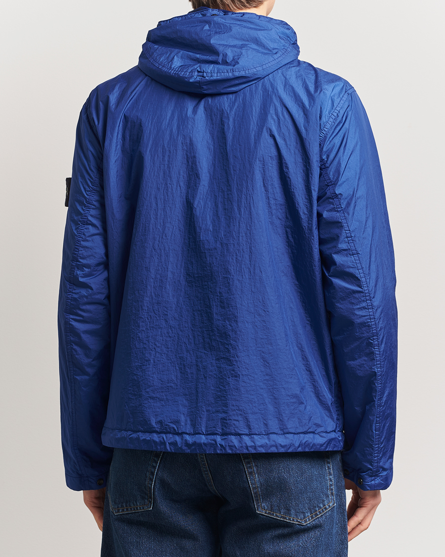 Homme | Manteaux Et Vestes | Stone Island | Crinkle Reps Hooded Jacket Bright Blue