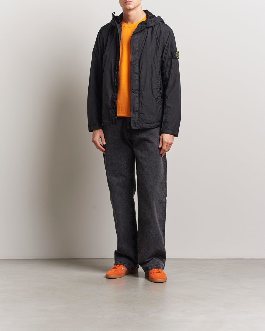 Homme | Manteaux Et Vestes | Stone Island | Crinkle Reps Hooded Jacket Black