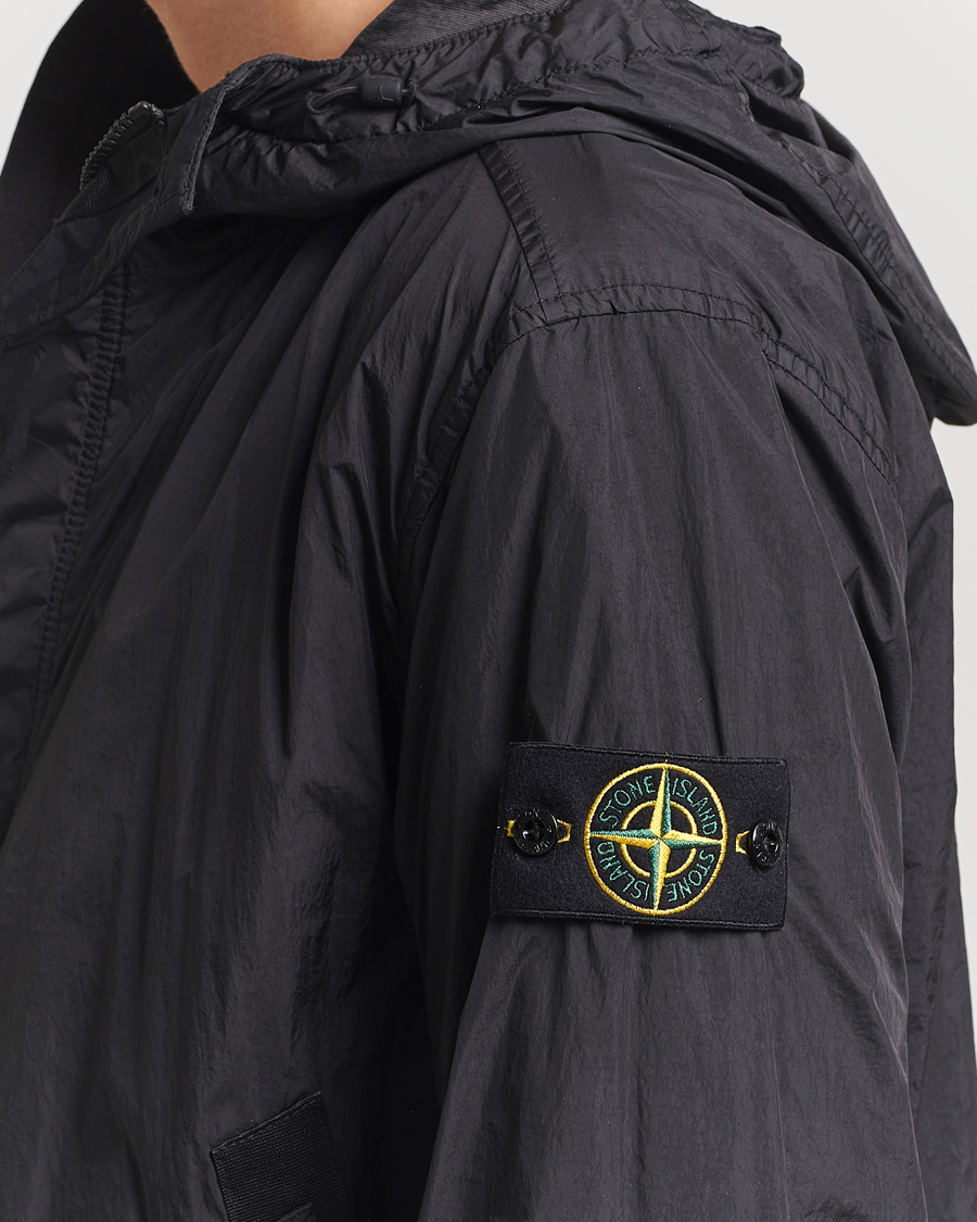 Homme | Manteaux Et Vestes | Stone Island | Crinkle Reps Hooded Jacket Black