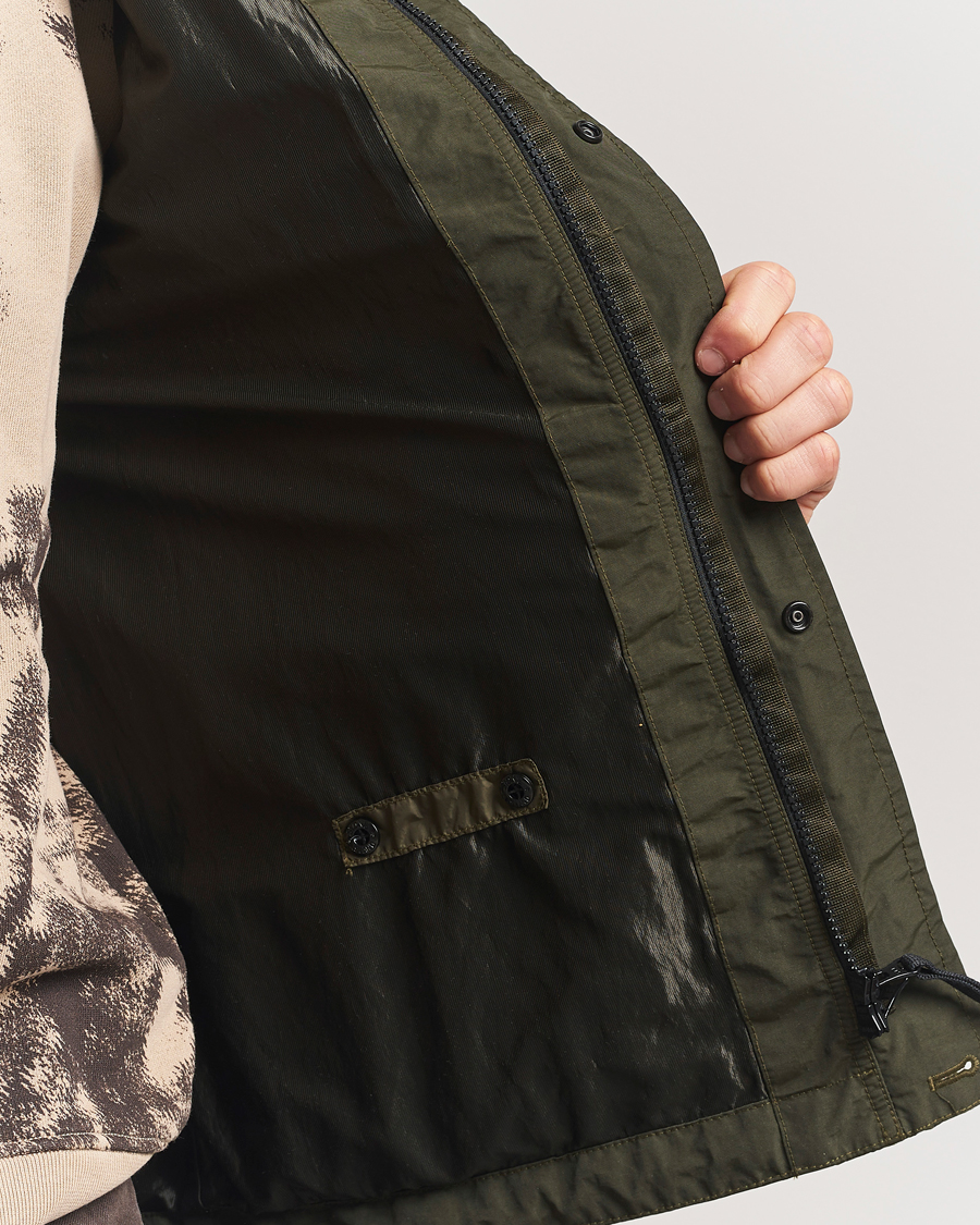 Homme | Manteaux Et Vestes | Stone Island | Crinkle Reps Hooded Jacket Military Green