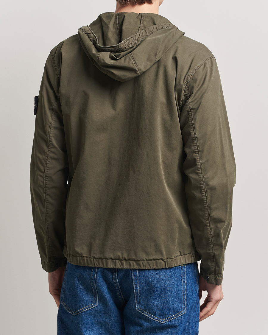 Homme | Manteaux Et Vestes | Stone Island | Supima Cotton Stretch Hooded Jacket Military Green