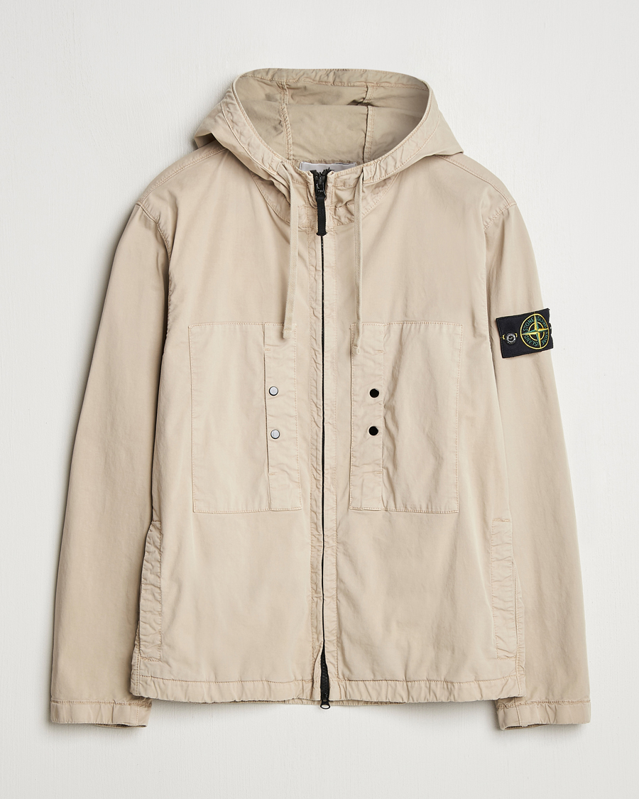 Homme | Manteaux Et Vestes | Stone Island | Supima Cotton Stretch Hooded Jacket Desert