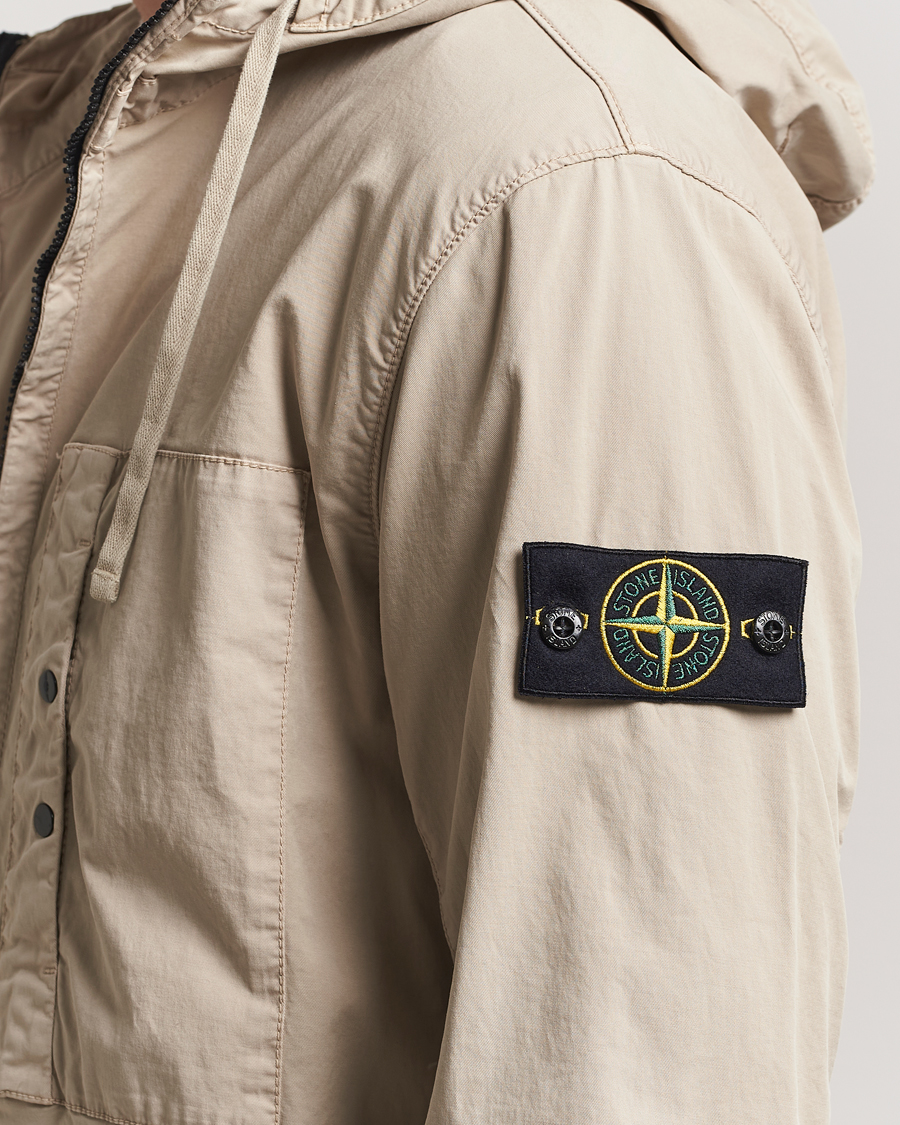 Homme | Manteaux Et Vestes | Stone Island | Supima Cotton Stretch Hooded Jacket Desert