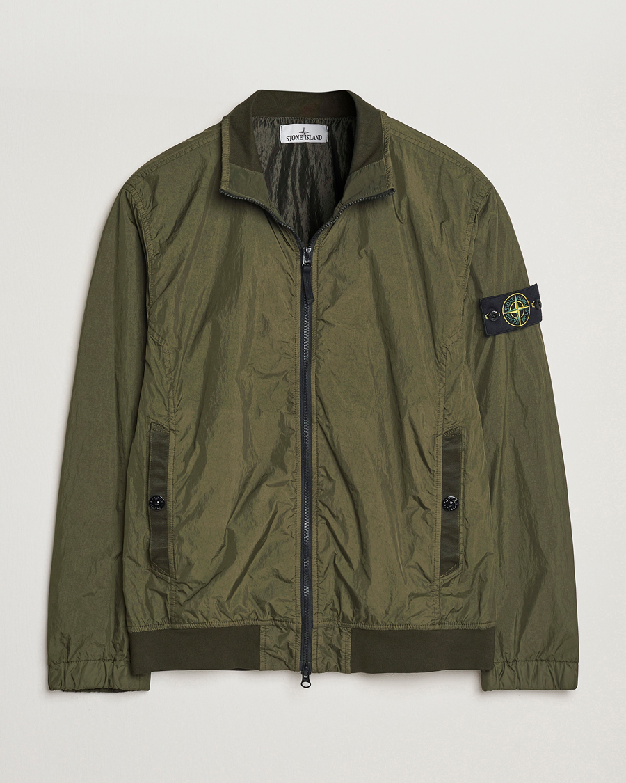 Homme | Manteaux Et Vestes | Stone Island | Crinkle Reps Short Jacket Military Green