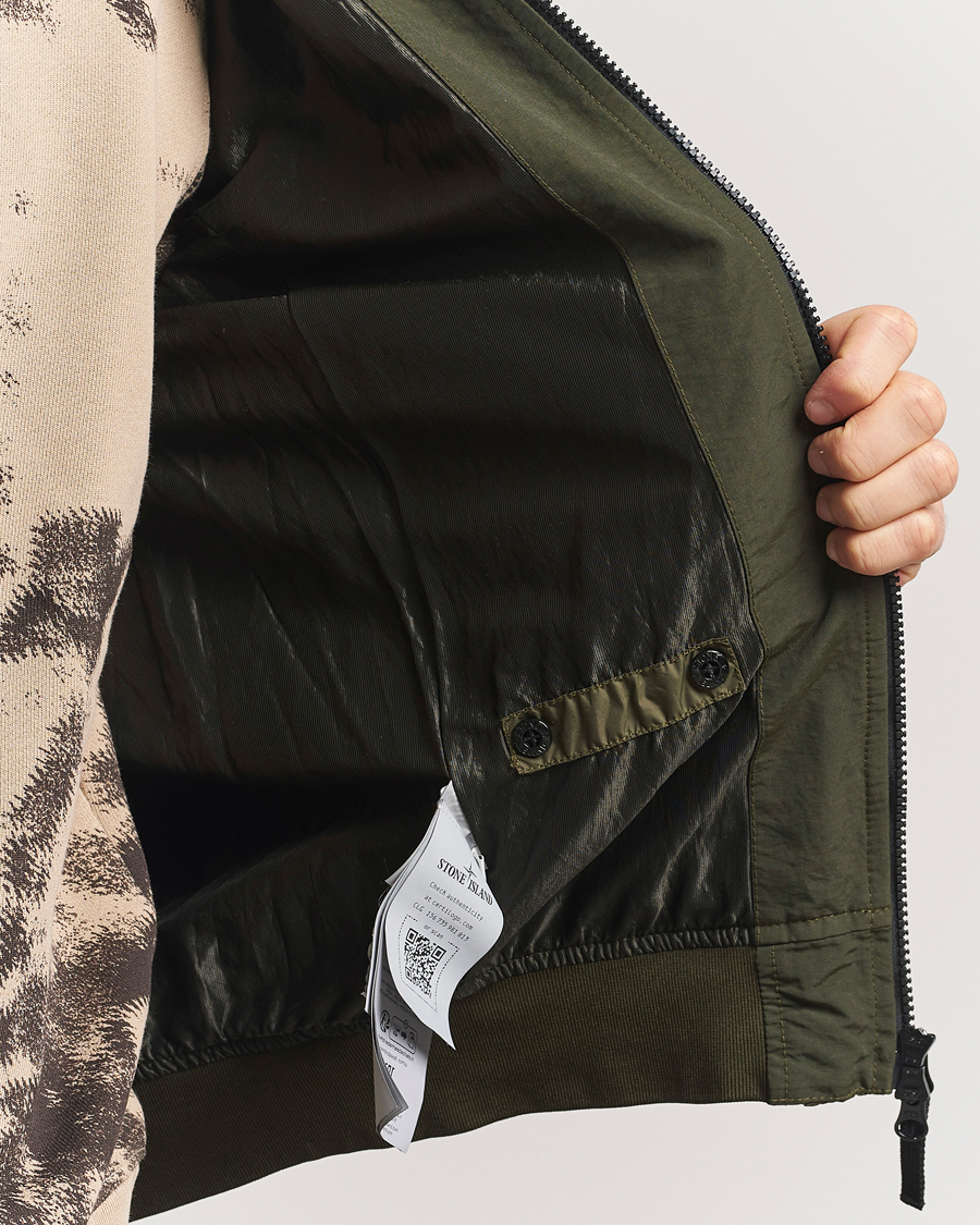Homme | Manteaux Et Vestes | Stone Island | Crinkle Reps Short Jacket Military Green