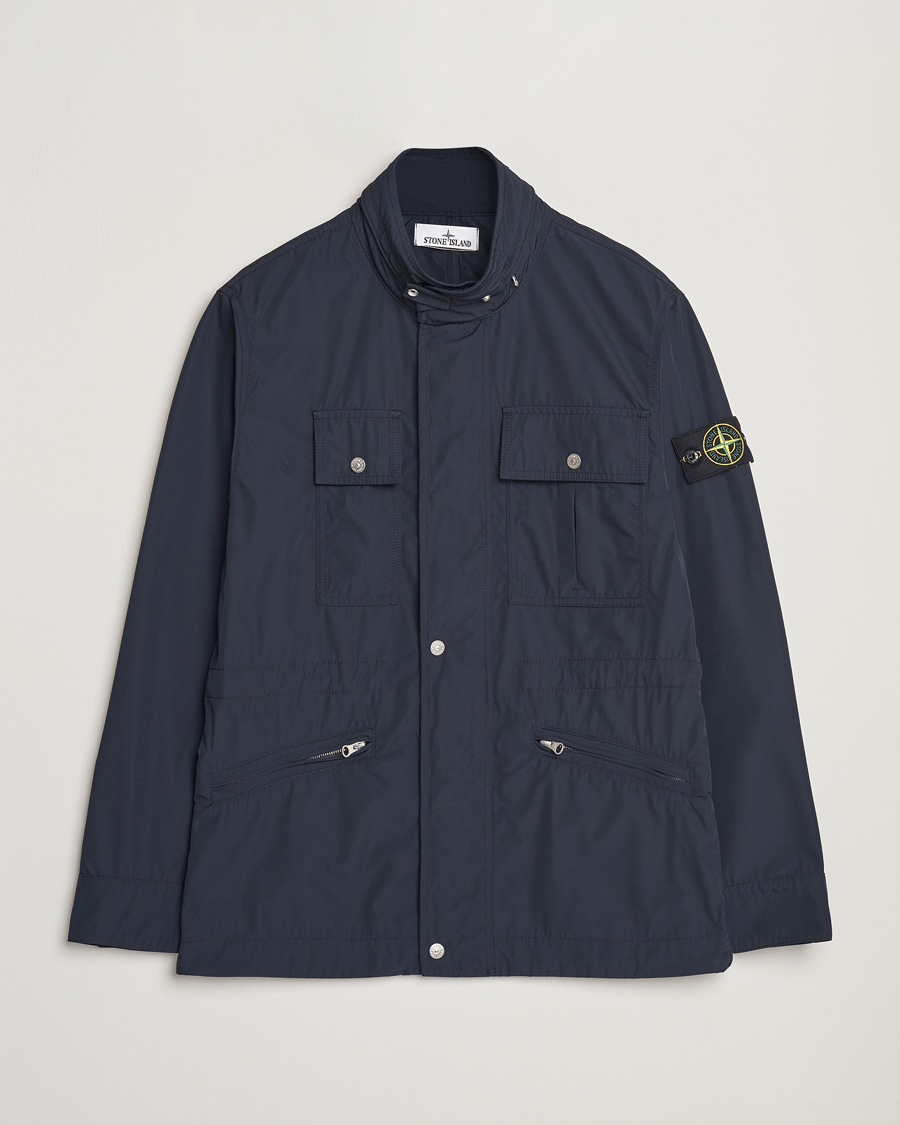 Stone Island Micro Twill Field Jacket Navy Blue - Acheter Stone