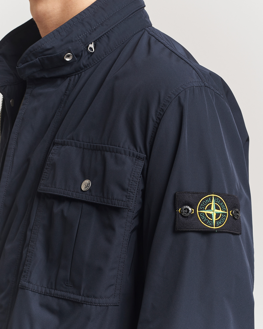 Homme | Manteaux Et Vestes | Stone Island | Micro Twill Field Jacket Navy Blue