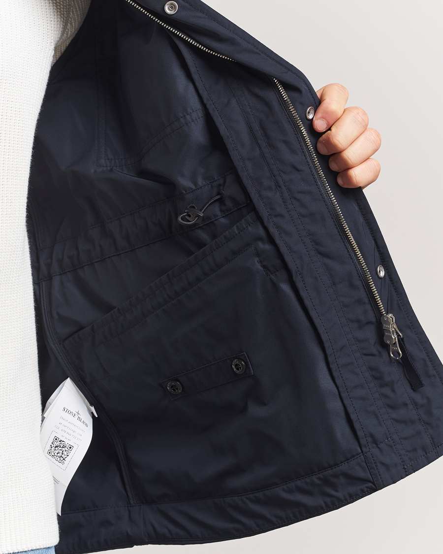 Homme | Manteaux Et Vestes | Stone Island | Micro Twill Field Jacket Navy Blue