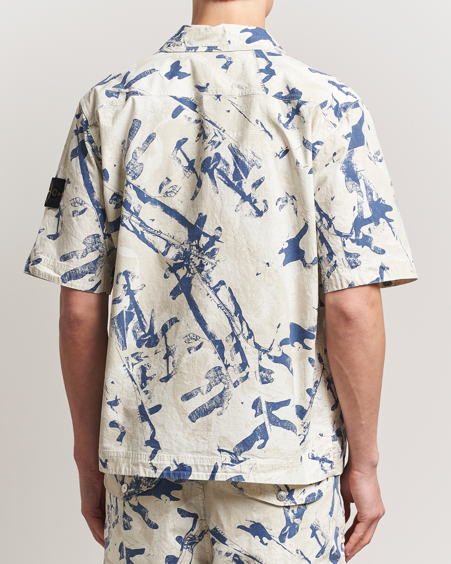 Homme | Chemises | Stone Island | Stretch Ripstop Camo Short Sleeve Shirt Desert