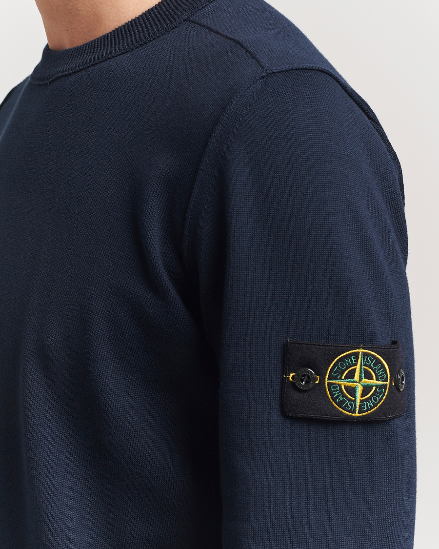 Homme | Pulls Et Tricots | Stone Island | Soft Organic Cotton Crew Neck Navy Blue