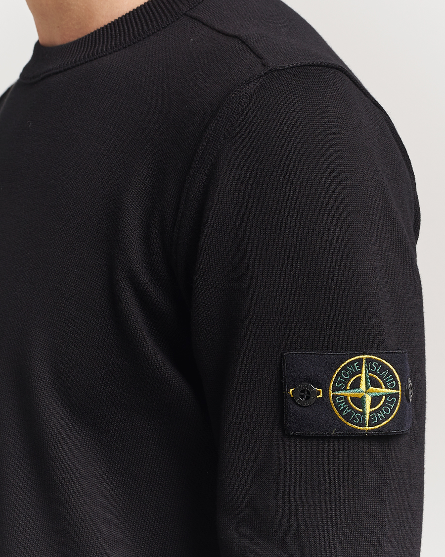 Homme | Pulls Et Tricots | Stone Island | Soft Organic Cotton Crew Neck Black