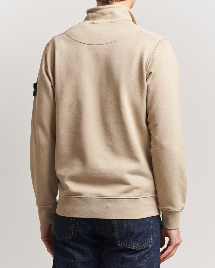 Homme | Pulls Et Tricots | Stone Island | Garment Dyed Fleece Half Zip Desert