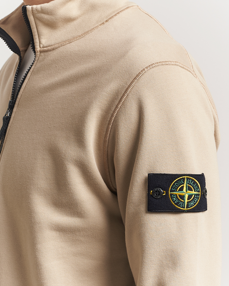Homme | Pulls Et Tricots | Stone Island | Garment Dyed Fleece Half Zip Desert