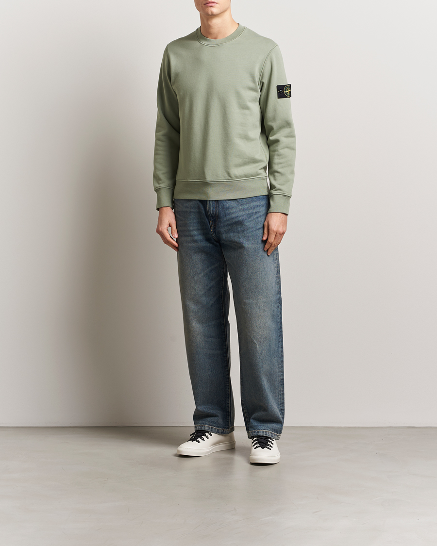 Homme | Pulls Et Tricots | Stone Island | Garment Dyed Fleece Sweatshirt Sage