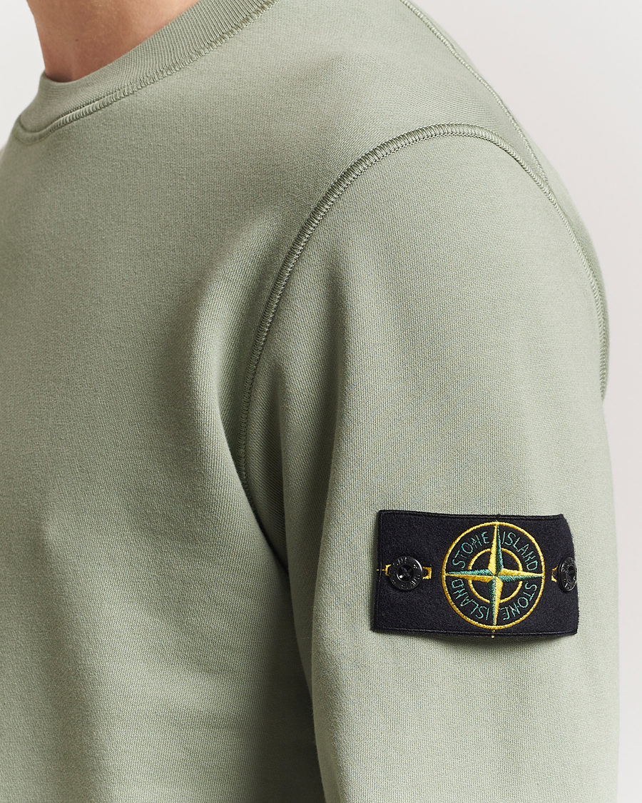 Homme | Pulls Et Tricots | Stone Island | Garment Dyed Fleece Sweatshirt Sage