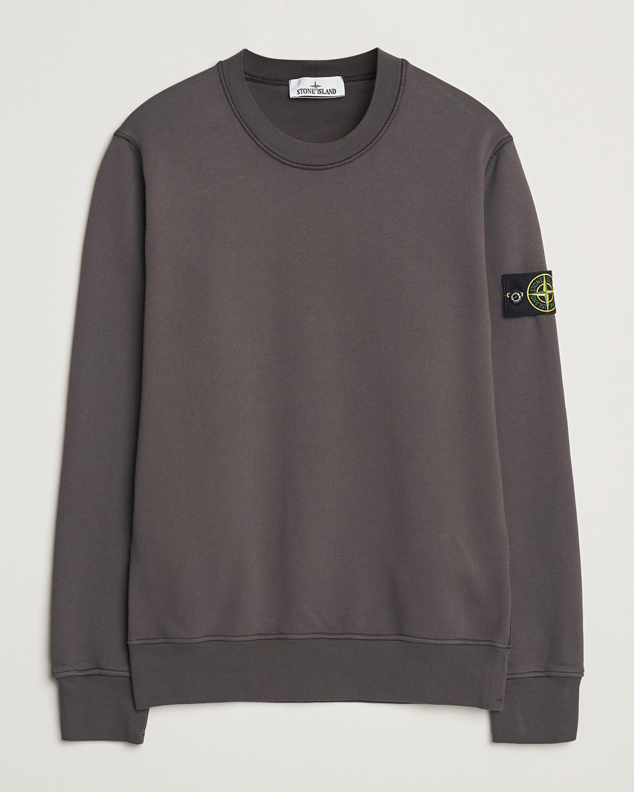 Homme | Pulls Et Tricots | Stone Island | Garment Dyed Fleece Sweatshirt Charcoal