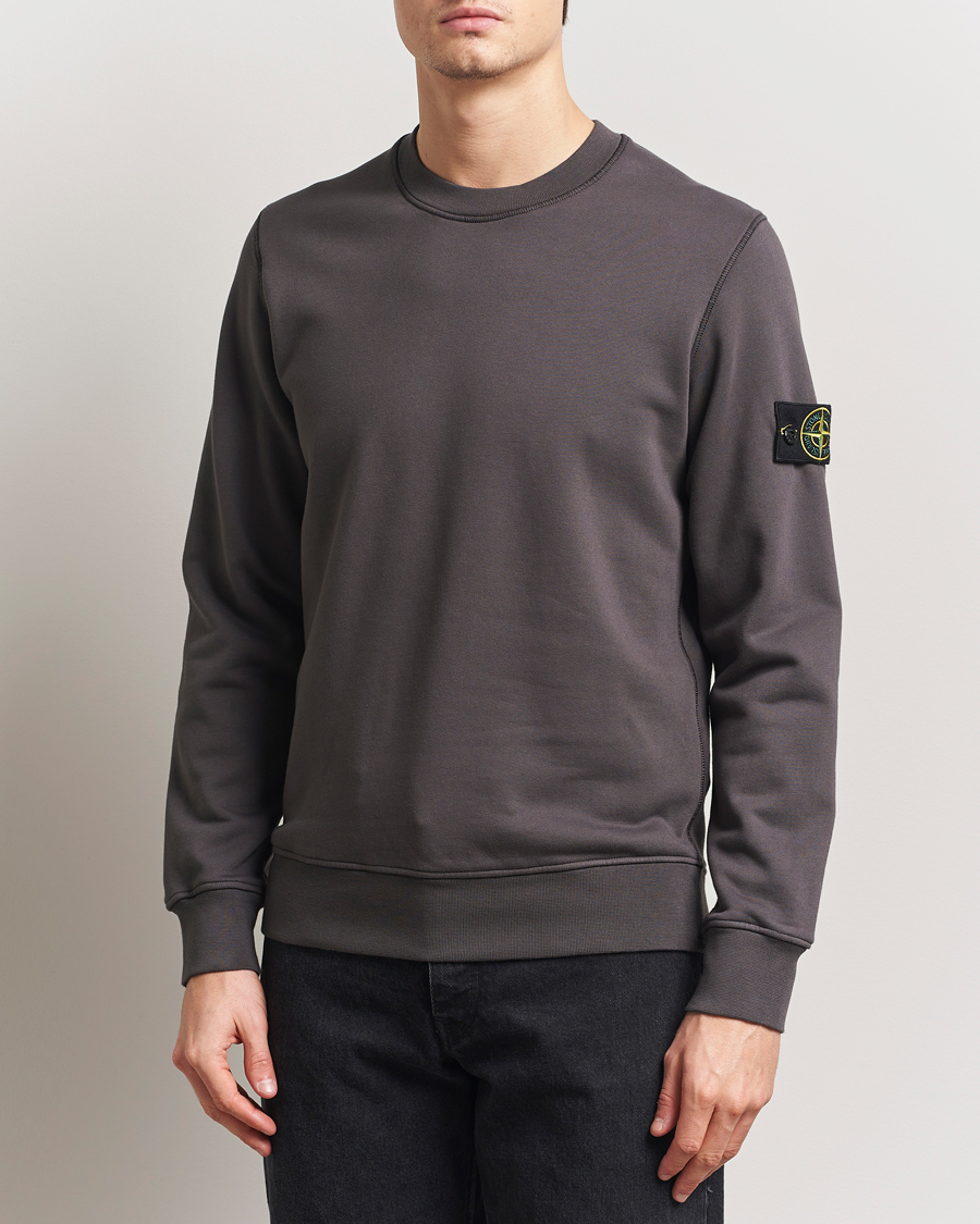 Homme | Pulls Et Tricots | Stone Island | Garment Dyed Fleece Sweatshirt Charcoal