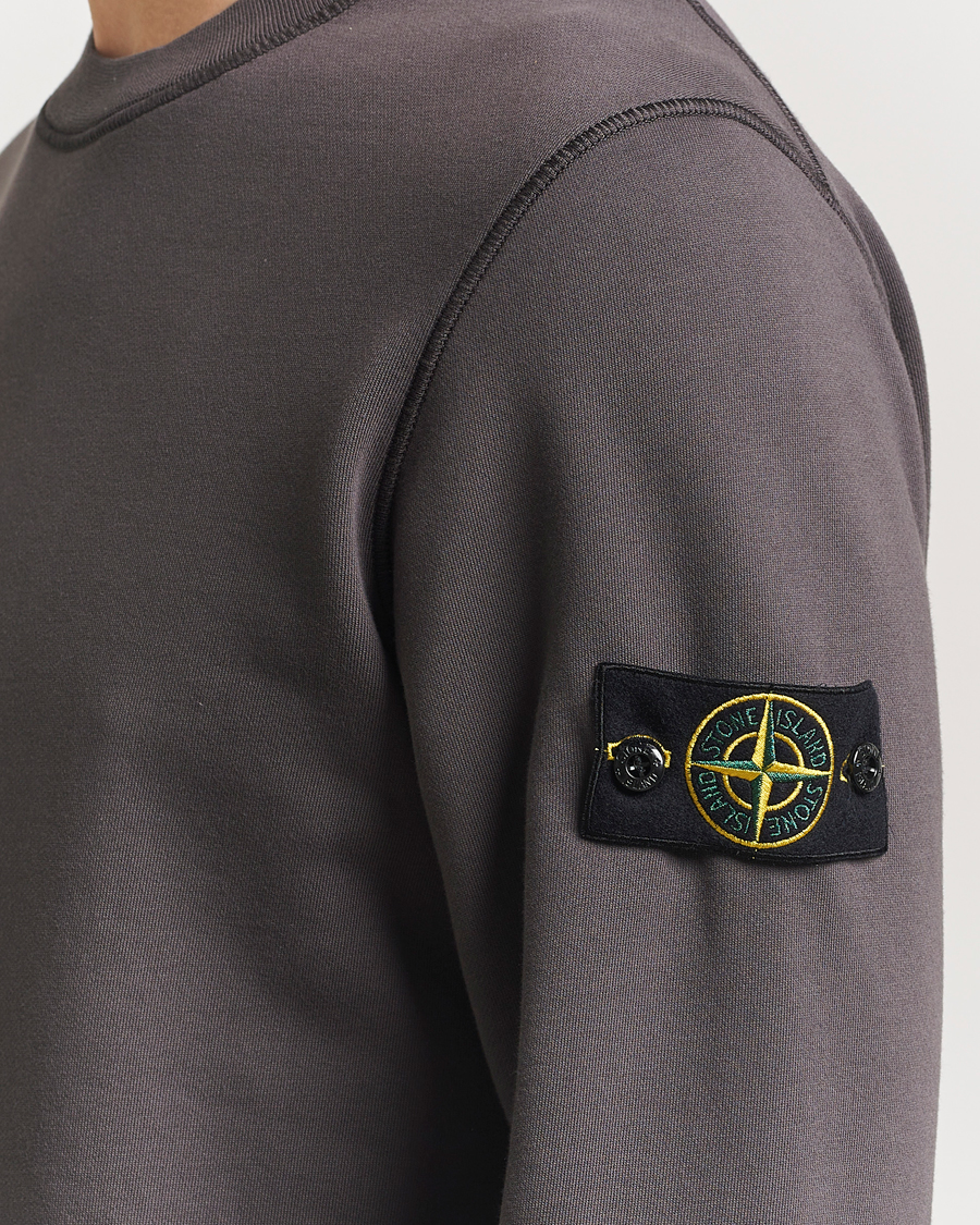 Homme | Pulls Et Tricots | Stone Island | Garment Dyed Fleece Sweatshirt Charcoal