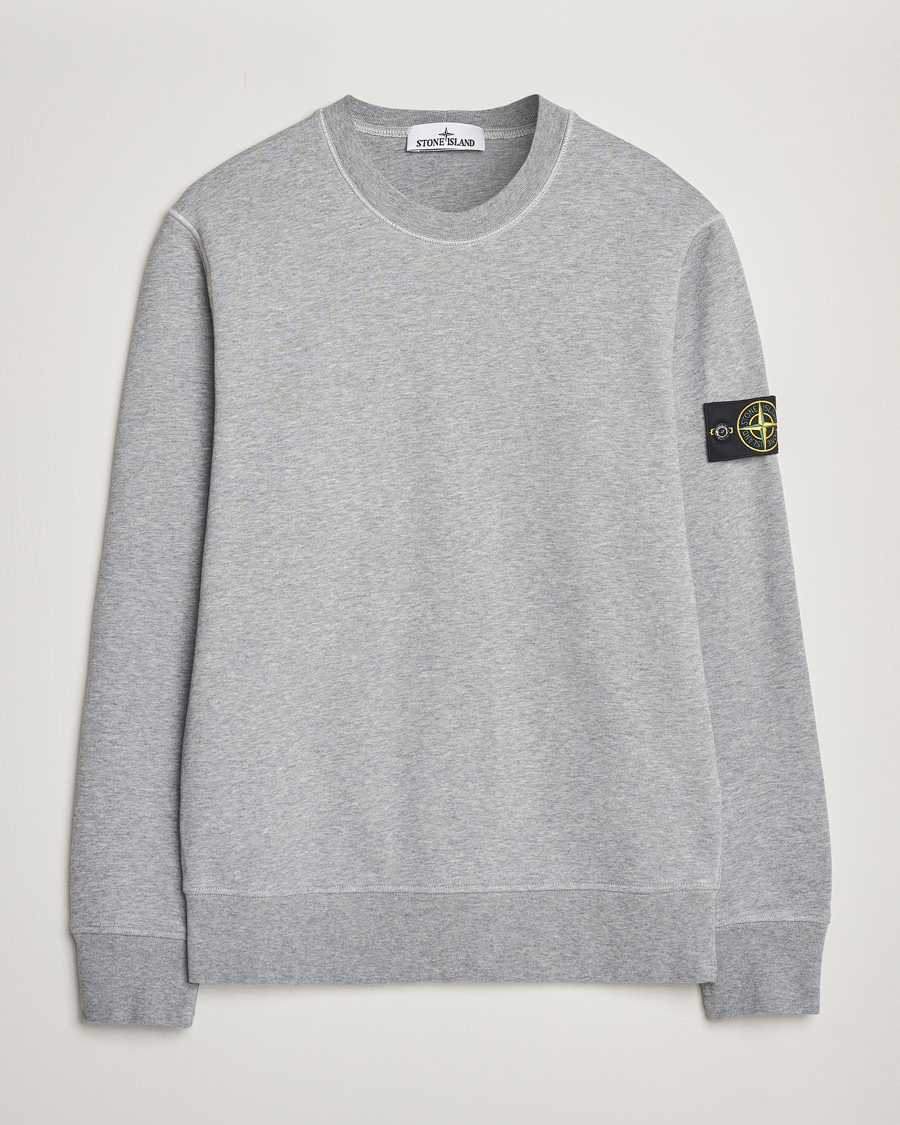 Homme | Pulls Et Tricots | Stone Island | Garment Dyed Fleece Sweatshirt Melange Grey