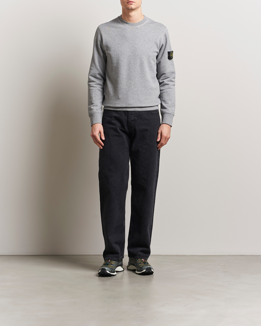 Homme | Pulls Et Tricots | Stone Island | Garment Dyed Fleece Sweatshirt Melange Grey