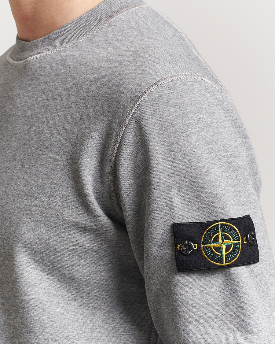Homme | Pulls Et Tricots | Stone Island | Garment Dyed Fleece Sweatshirt Melange Grey