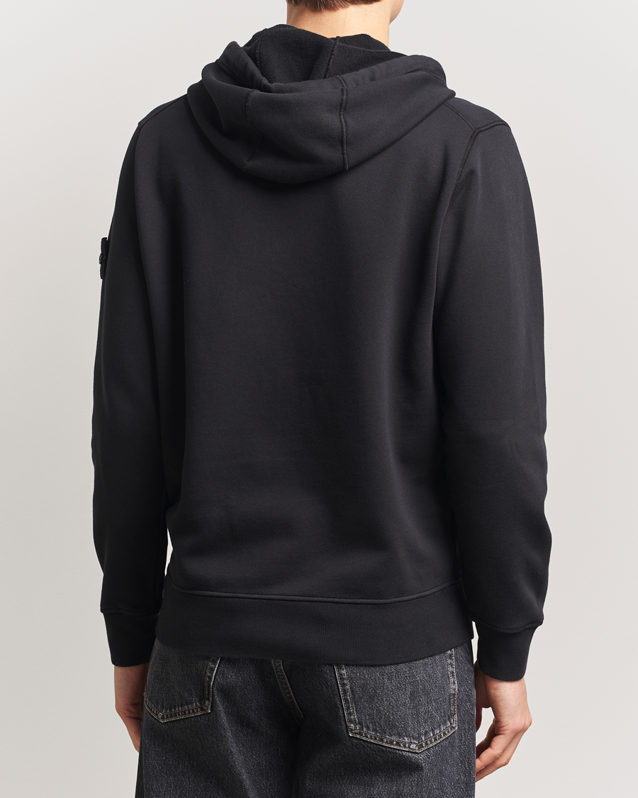Homme | Pulls Et Tricots | Stone Island | Garment Dyed Fleece Full Zip Hood Black