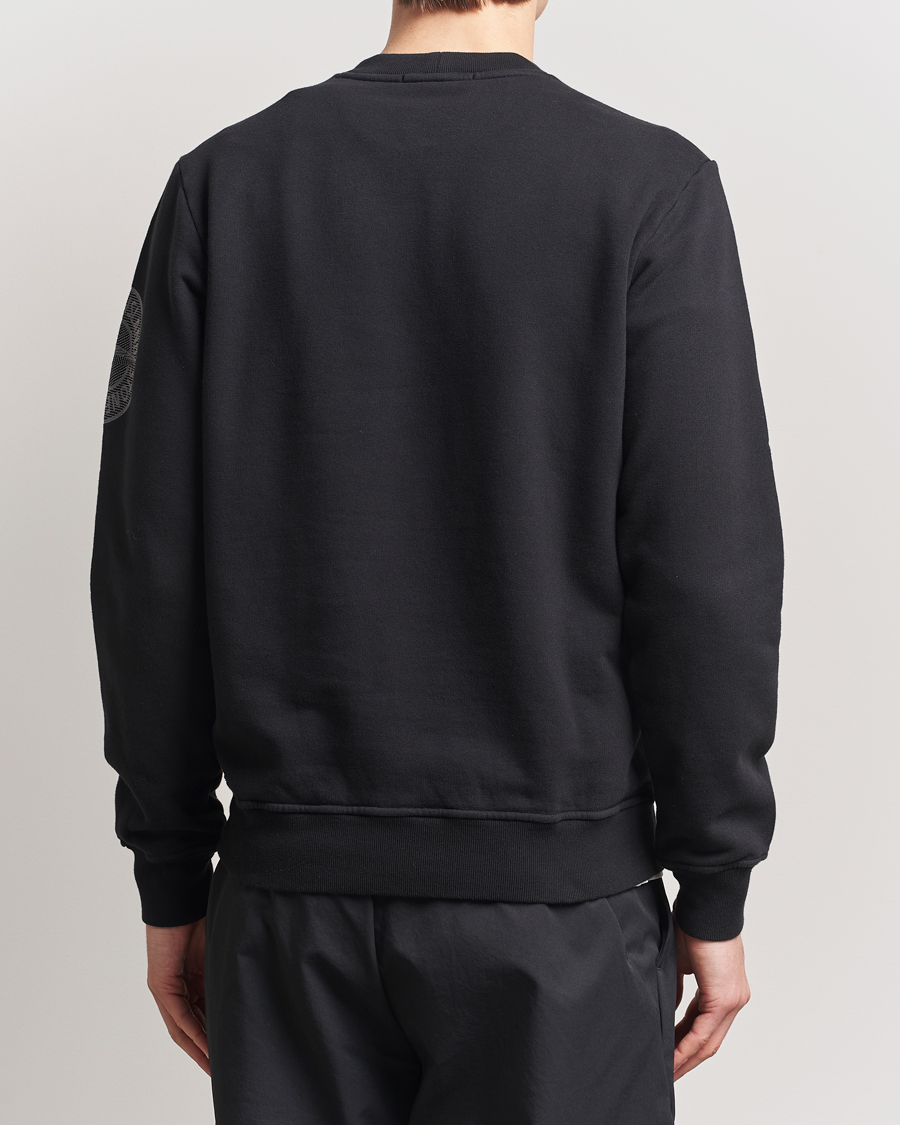 Homme | Pulls Et Tricots | Stone Island | Garment Dyed Fleece Sleeve Logo Sweatshirt Black