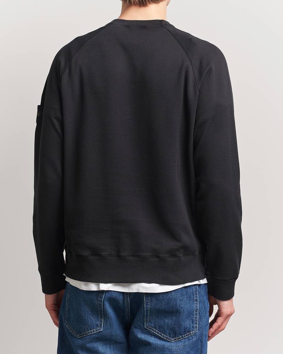 Homme | Pulls Et Tricots | Stone Island | Light Organic Cotton Fleece Sweatshirt Black
