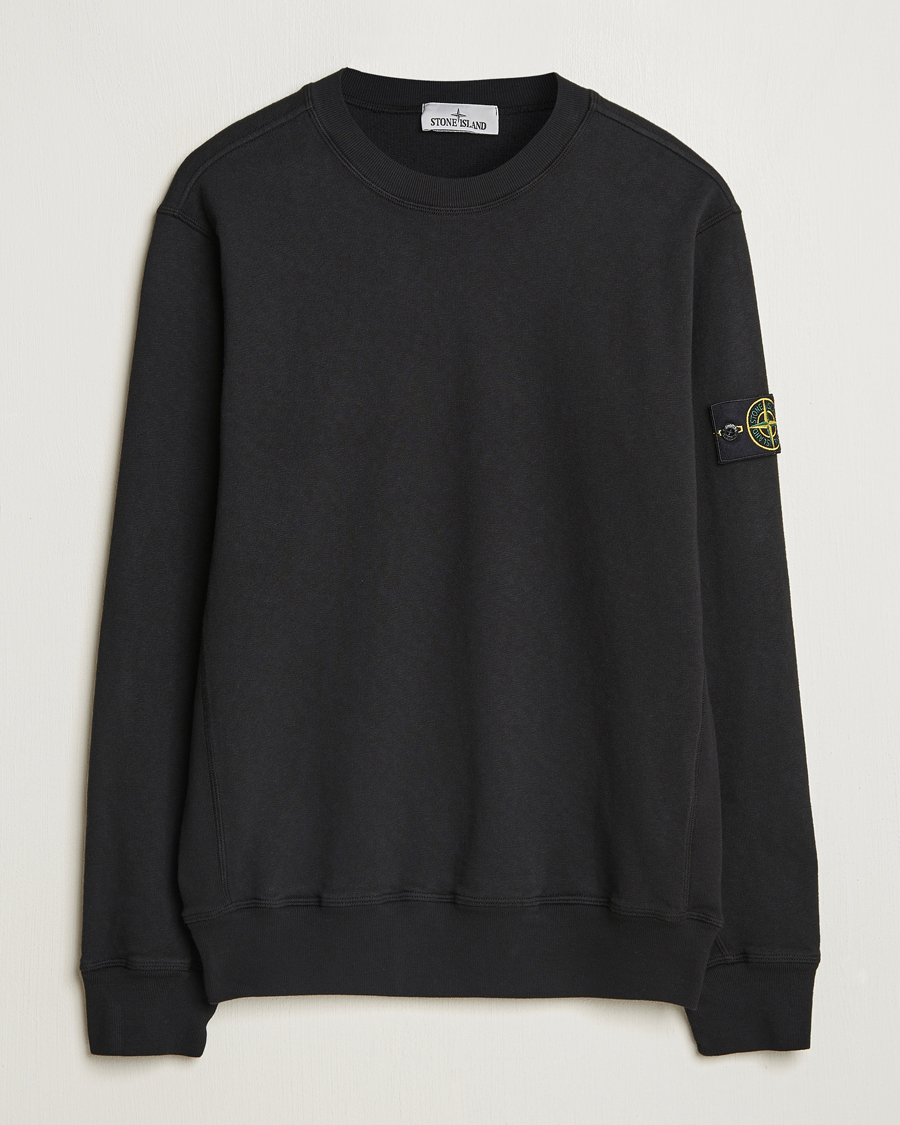 Homme | Pulls Et Tricots | Stone Island | Old Dyed Cotton Sweatshirt Black