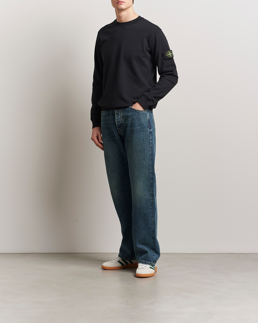 Homme | Pulls Et Tricots | Stone Island | Old Dyed Cotton Sweatshirt Black
