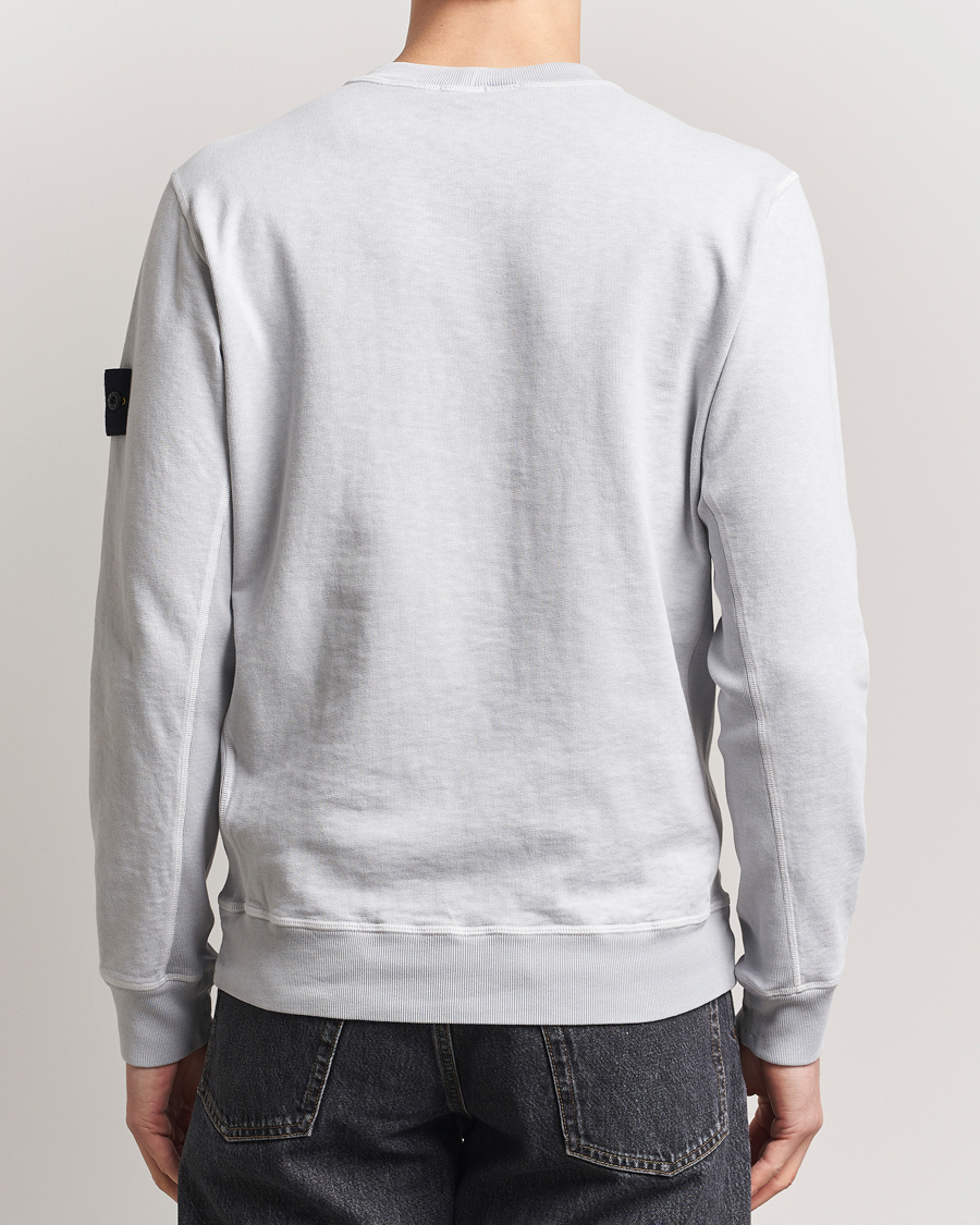 Homme | Pulls Et Tricots | Stone Island | Old Dyed Cotton Sweatshirt Pearl Grey
