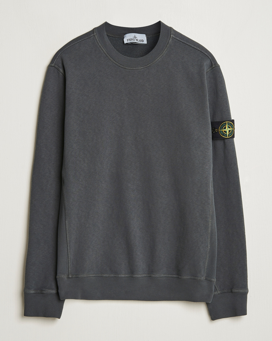 Homme | Pulls Et Tricots | Stone Island | Old Dyed Cotton Sweatshirt Charcoal