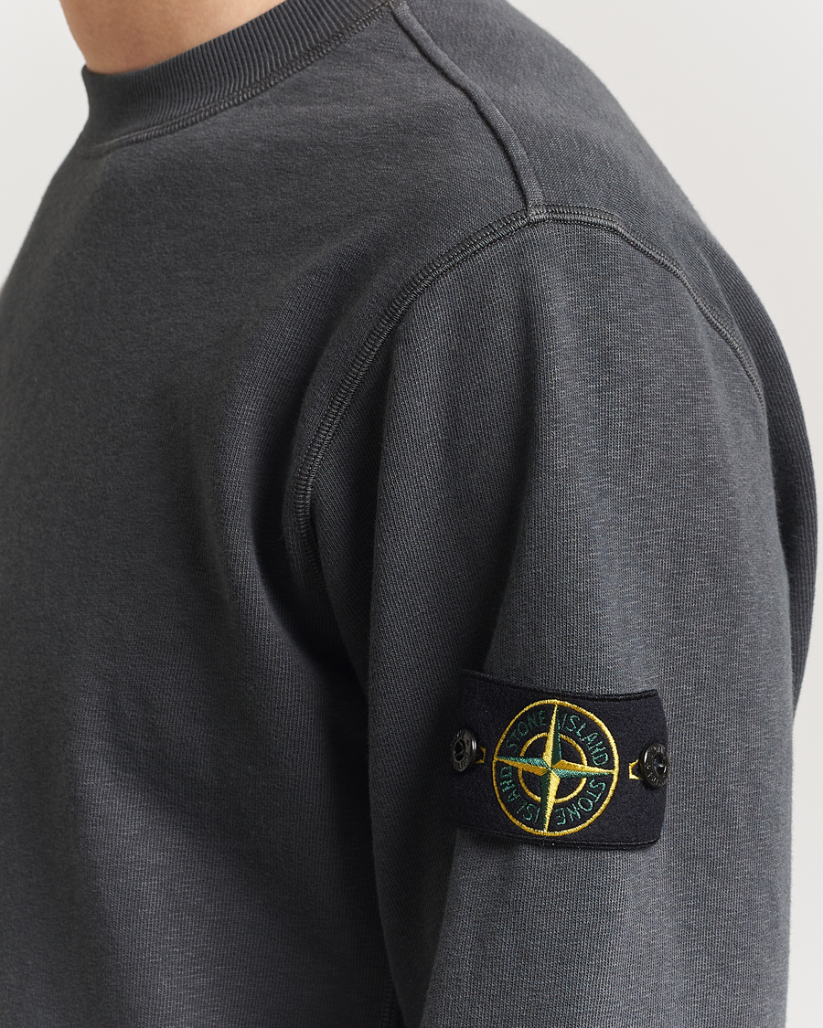 Homme | Pulls Et Tricots | Stone Island | Old Dyed Cotton Sweatshirt Charcoal