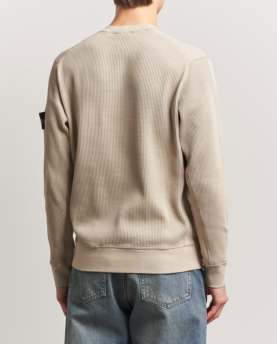 Homme | Pulls Et Tricots | Stone Island | Organic Cotton Waffle Fleece Sweatshirt Desert