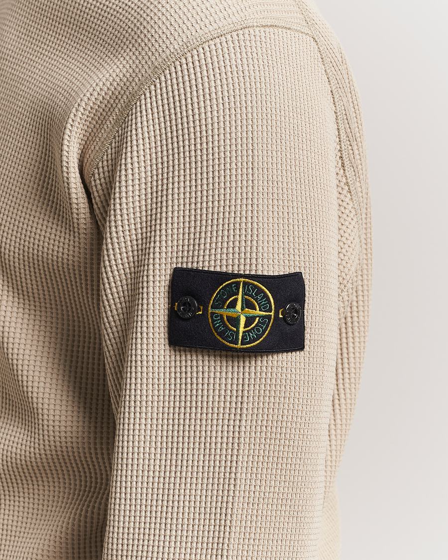 Homme | Pulls Et Tricots | Stone Island | Organic Cotton Waffle Fleece Sweatshirt Desert
