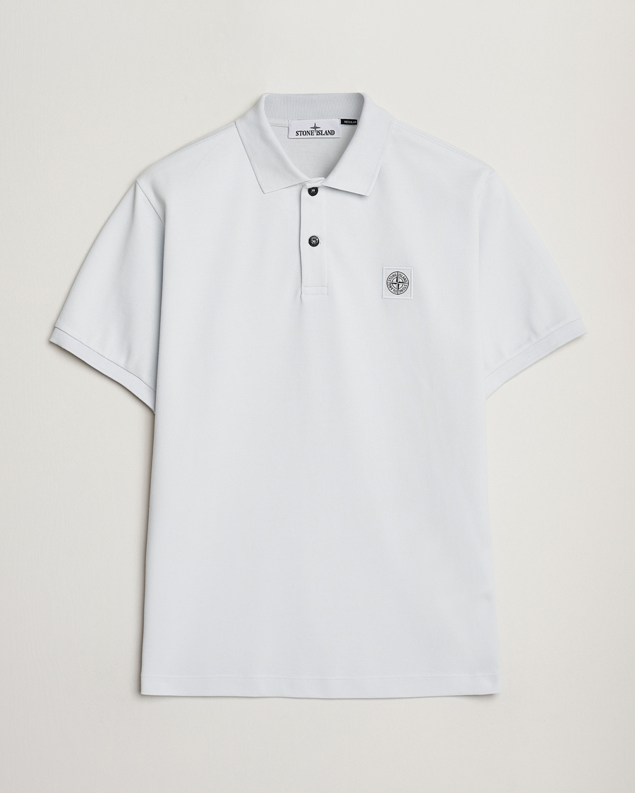 Homme | Polos | Stone Island | Organic Cotton Pique Polo Sky Blue