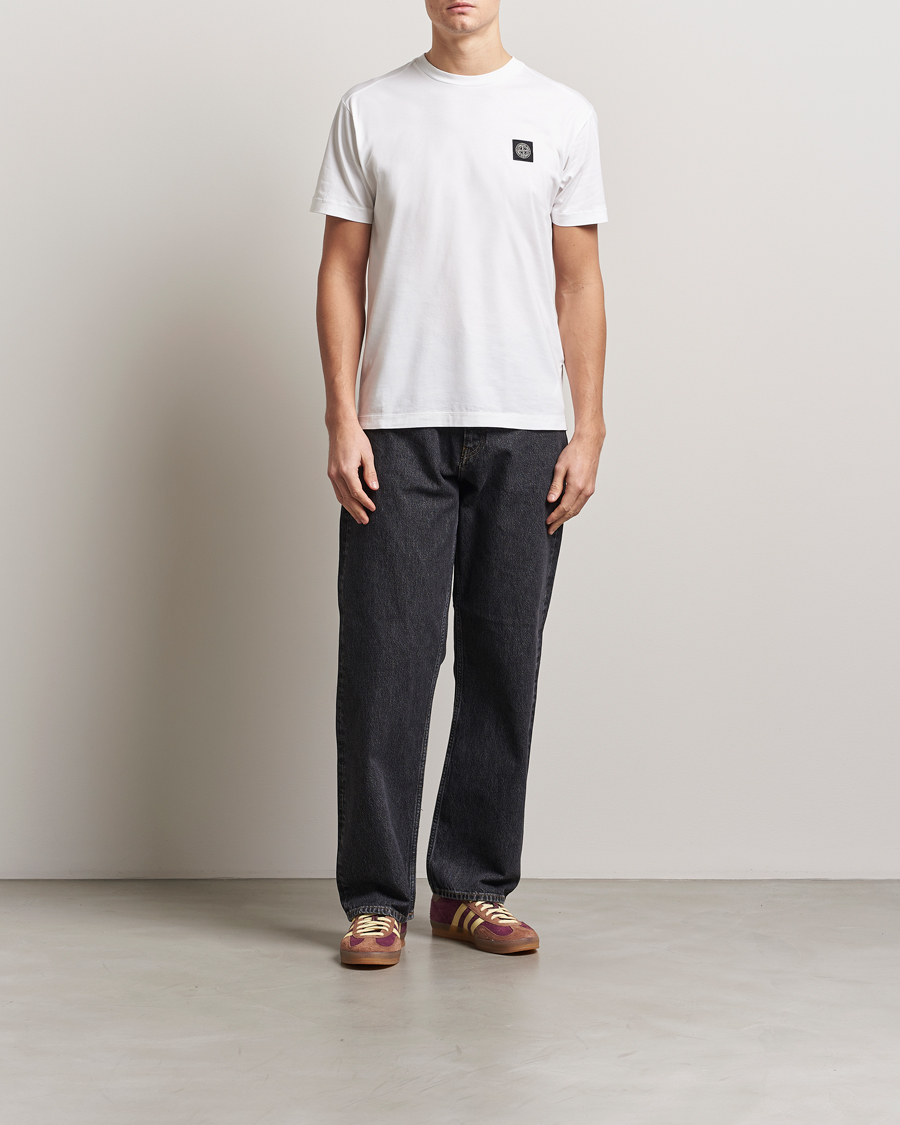 Homme | T-shirts | Stone Island | Garment Dyed Cotton Jersey T-Shirt White