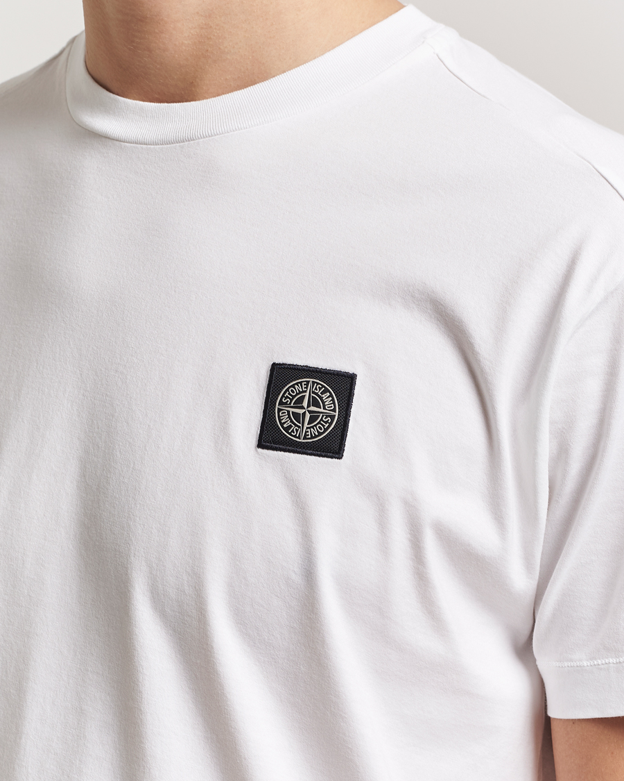 Homme | T-shirts | Stone Island | Garment Dyed Cotton Jersey T-Shirt White