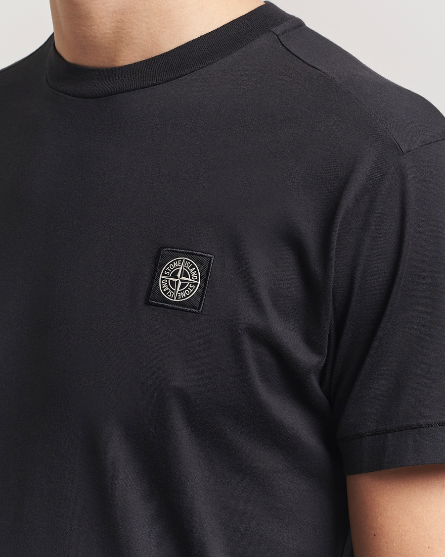 Homme | T-shirts | Stone Island | Garment Dyed Cotton Jersey T-Shirt Black