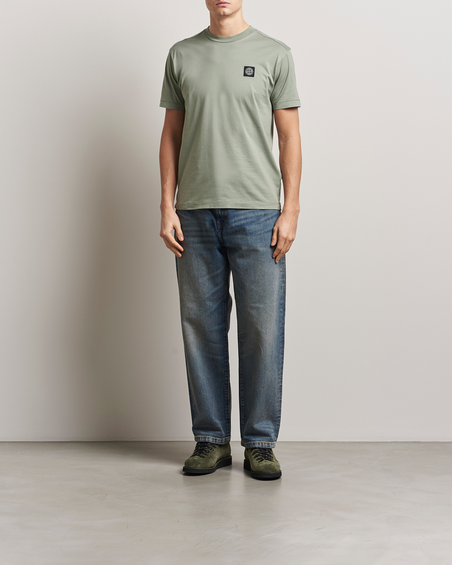 Homme | T-shirts | Stone Island | Garment Dyed Cotton Jersey T-Shirt Sage