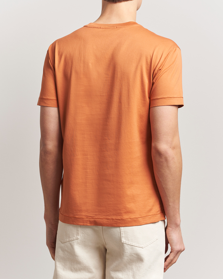 Homme | T-shirts | Stone Island | Garment Dyed Cotton Jersey T-Shirt Sienna