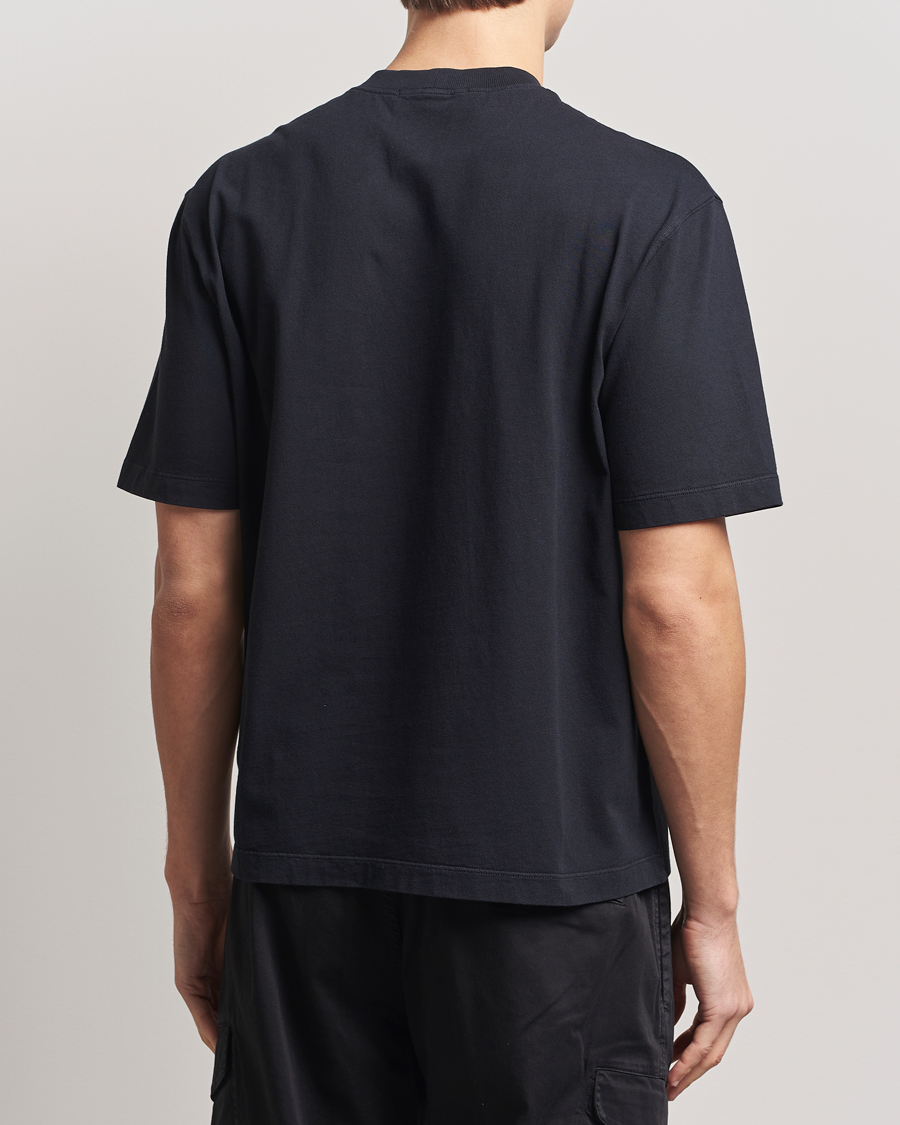 Homme | T-shirts | Stone Island | Combed Organic Cotton T-Shirt Black