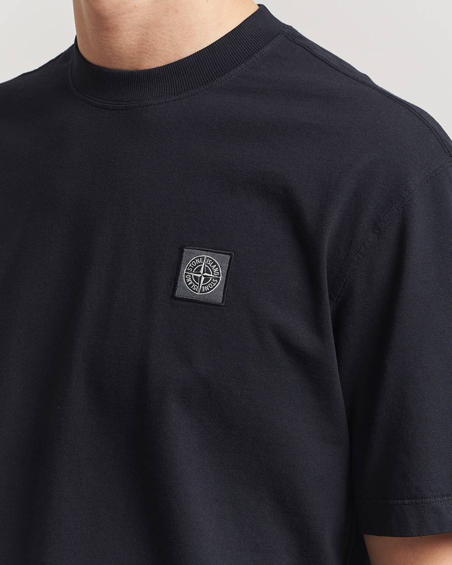 Homme | T-shirts | Stone Island | Combed Organic Cotton T-Shirt Black